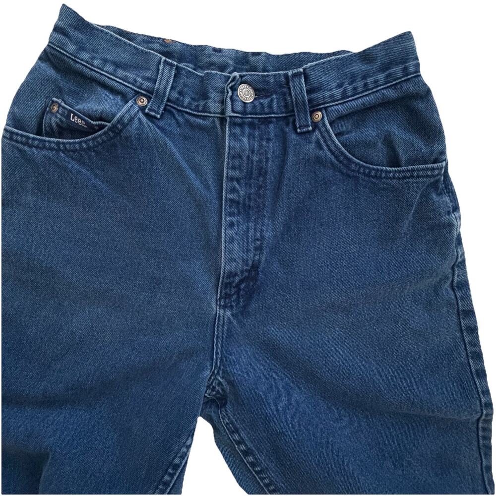 Vintage USA Lee Women's High Rise Mom Jeans Light Blue Size 6P Casual Denim
